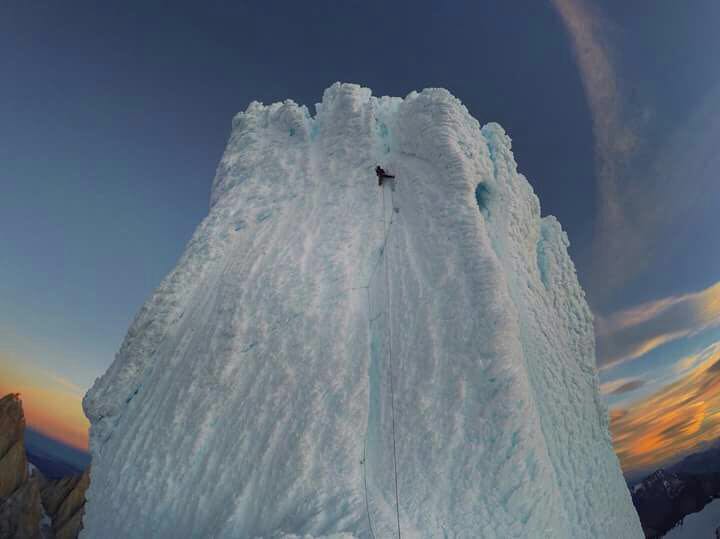 Cerro Torre's Summit Covered in Rime Ice