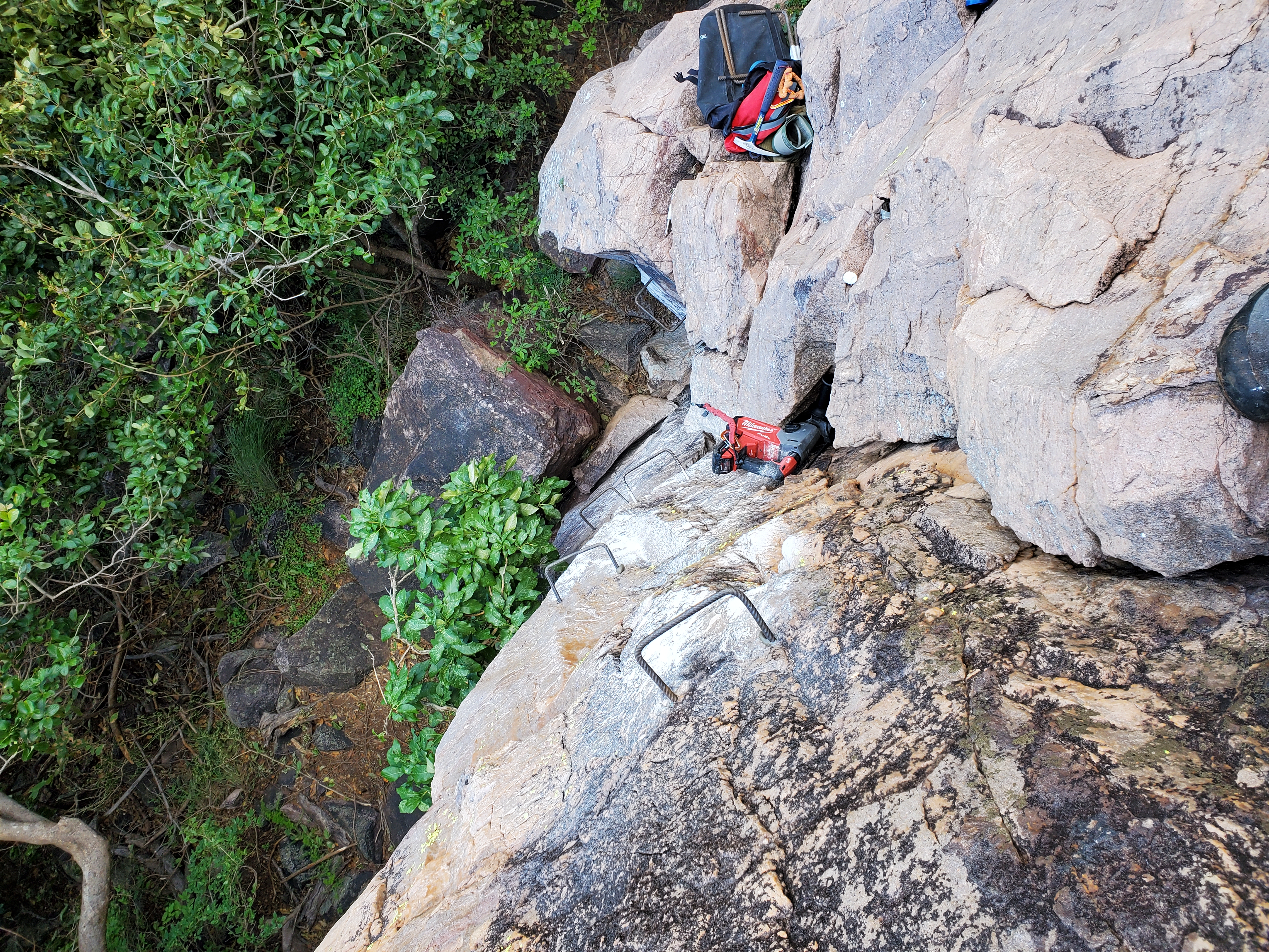 A look at a few of the test ladder rungs.